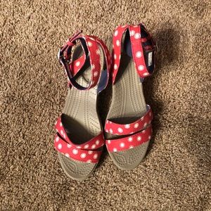 Crocs wedge sandals
